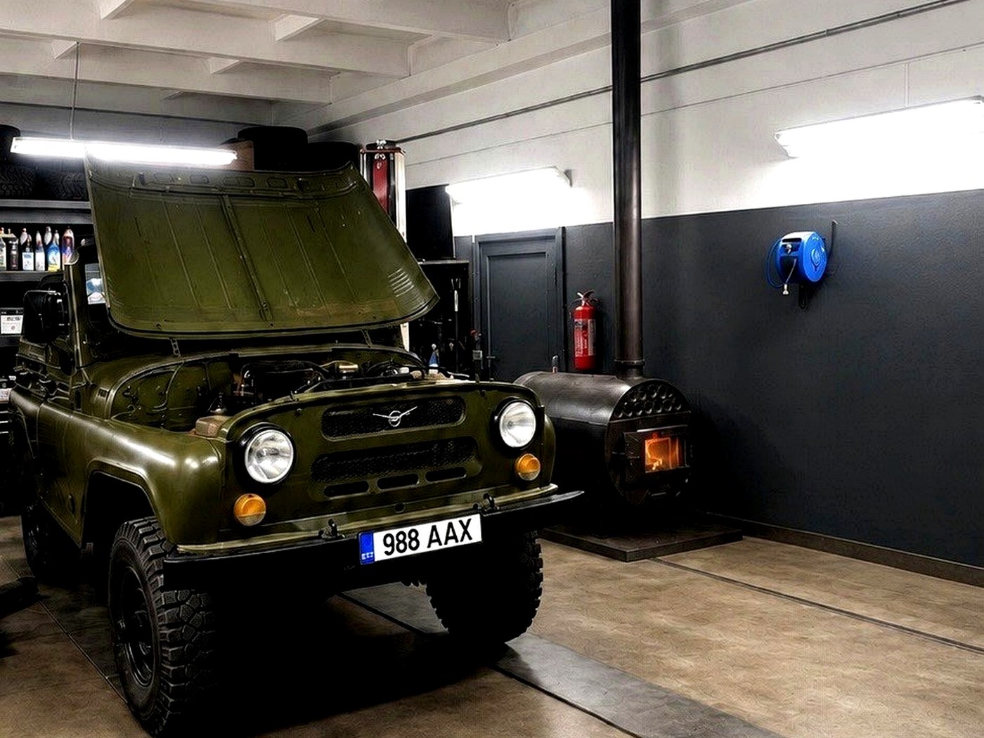 Autoremosa töökoja sisevaade